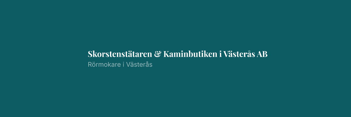 Skorstenstätaren & Kaminbutiken i Västerås AB
