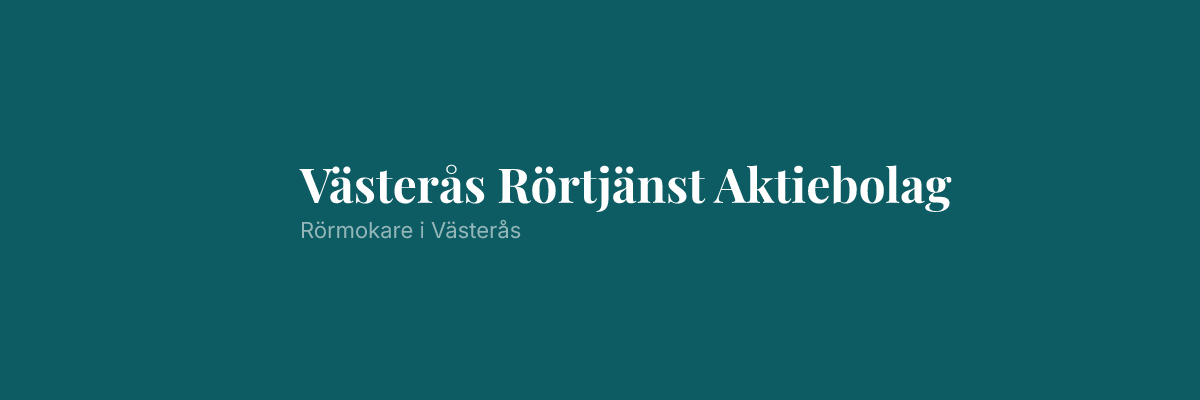 Västerås Rörtjänst Aktiebolag
