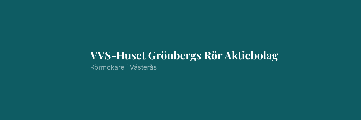 VVS-Huset Grönbergs Rör Aktiebolag