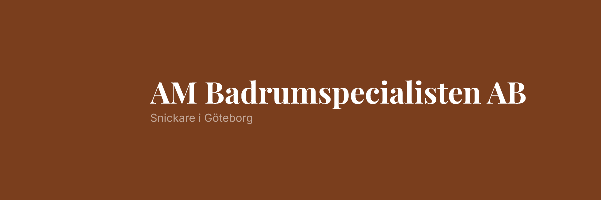 AM Badrumspecialisten AB