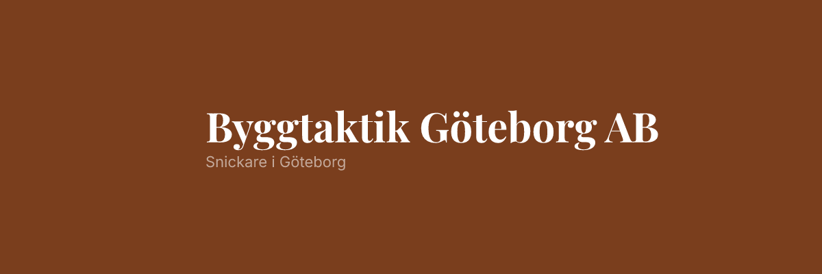 Byggtaktik Göteborg AB