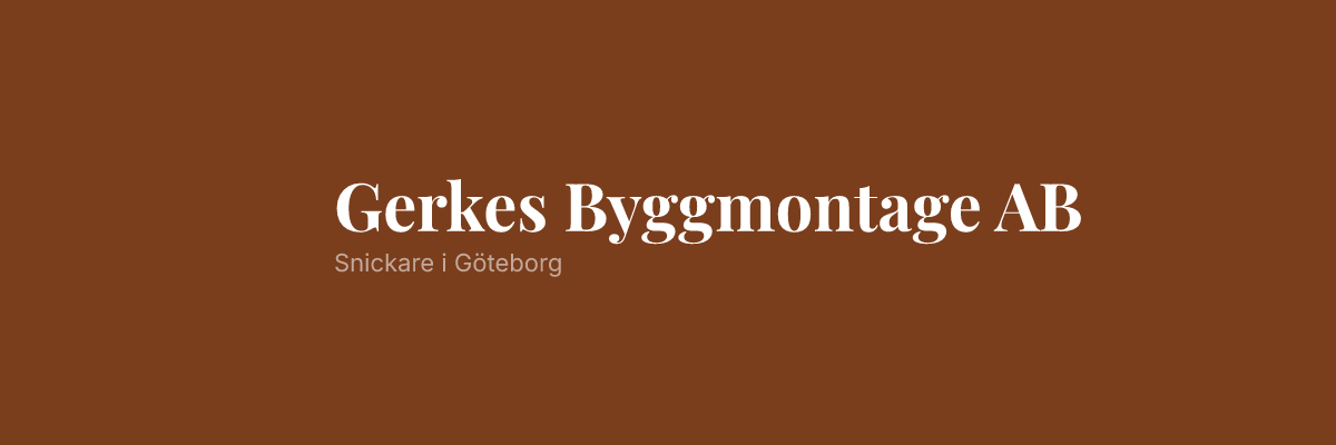 Gerkes Byggmontage AB