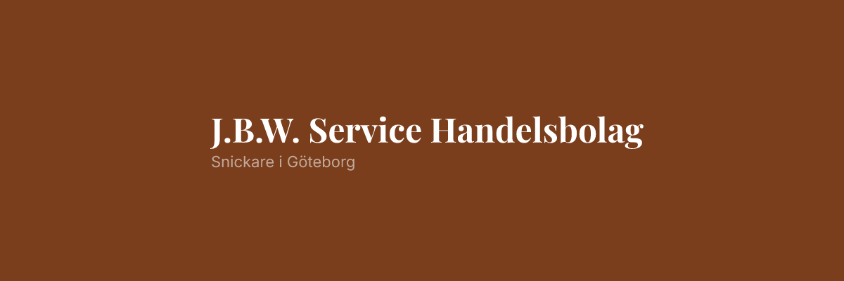 J.B.W. Service Handelsbolag