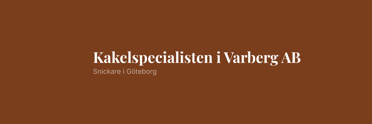 Kakelspecialisten i Varberg AB