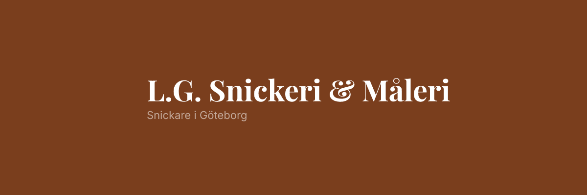 L.G. Snickeri & Måleri