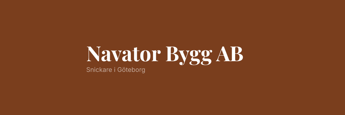 Navator Bygg AB