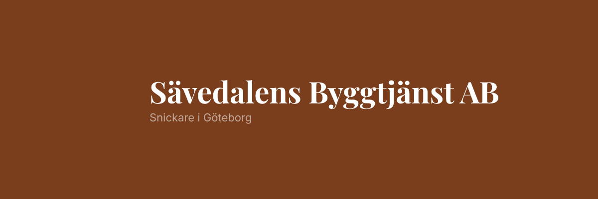 Sävedalens Byggtjänst AB