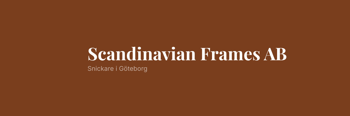 Scandinavian Frames AB