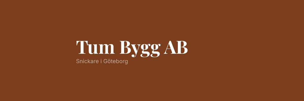 Tum Bygg AB