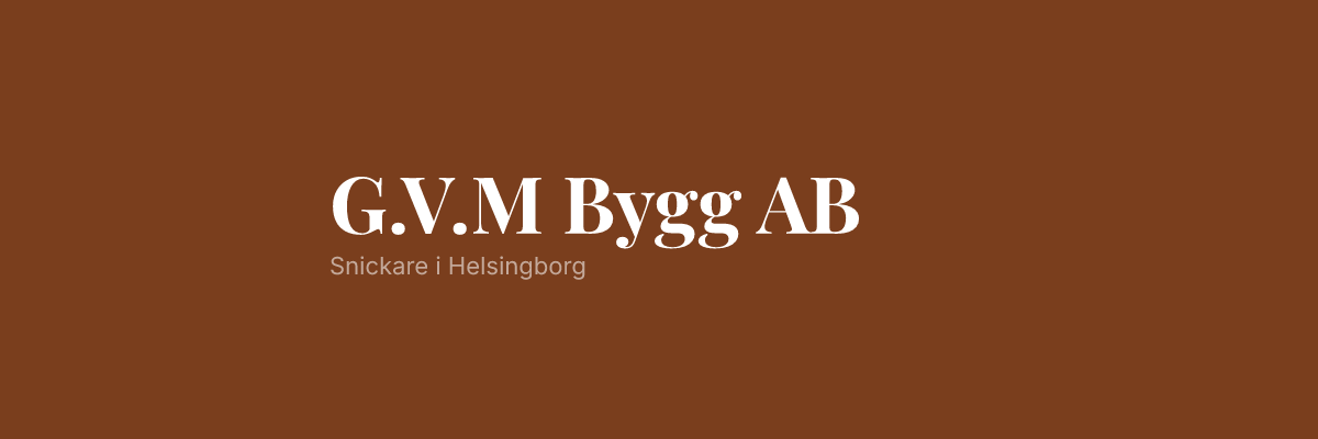 G.V.M Bygg AB