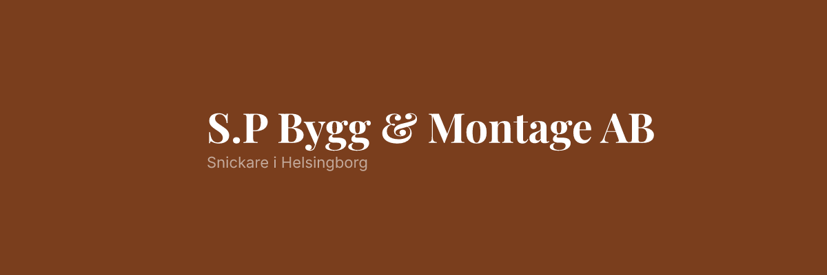 S.P Bygg & Montage AB