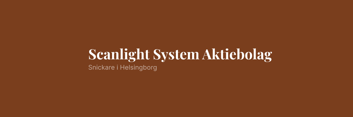 Scanlight System Aktiebolag
