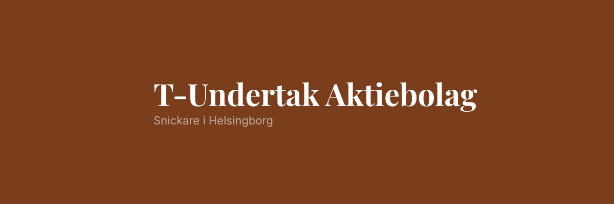 T-Undertak Aktiebolag