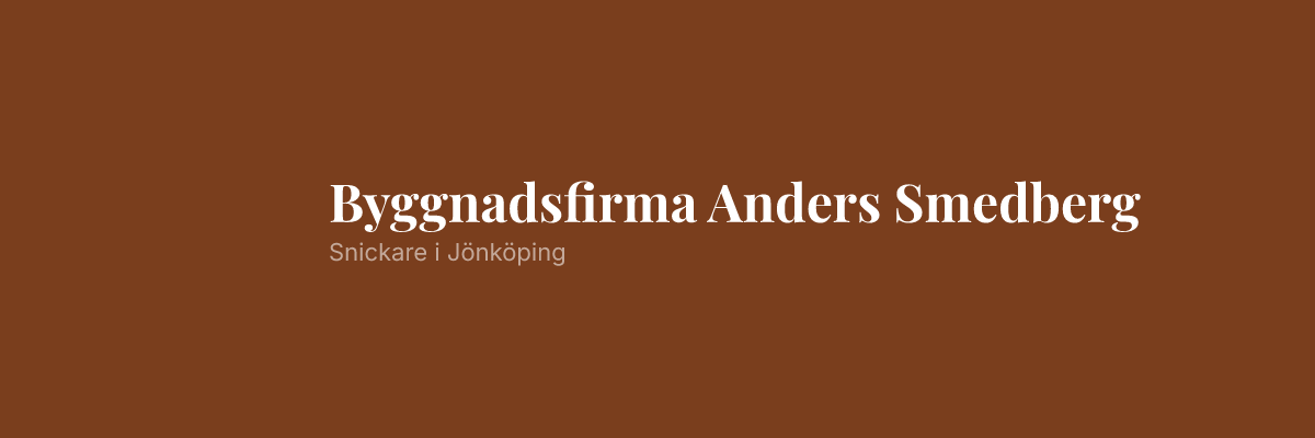 Byggnadsfirma Anders Smedberg