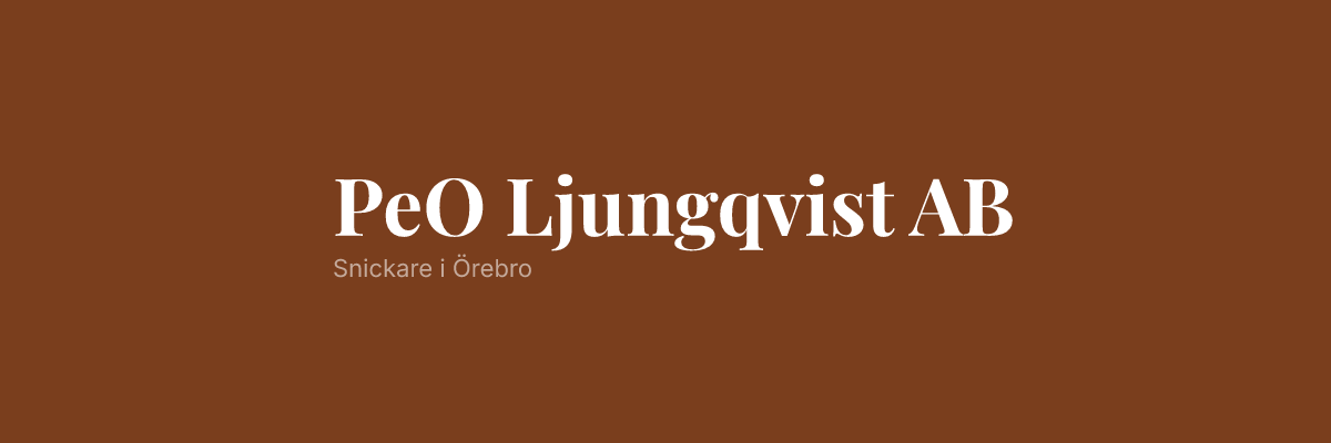 PeO Ljungqvist AB