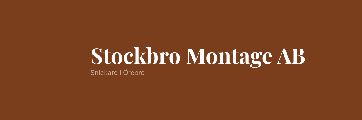 Stockbro Montage AB