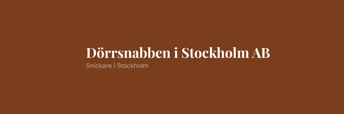 Dörrsnabben i Stockholm AB