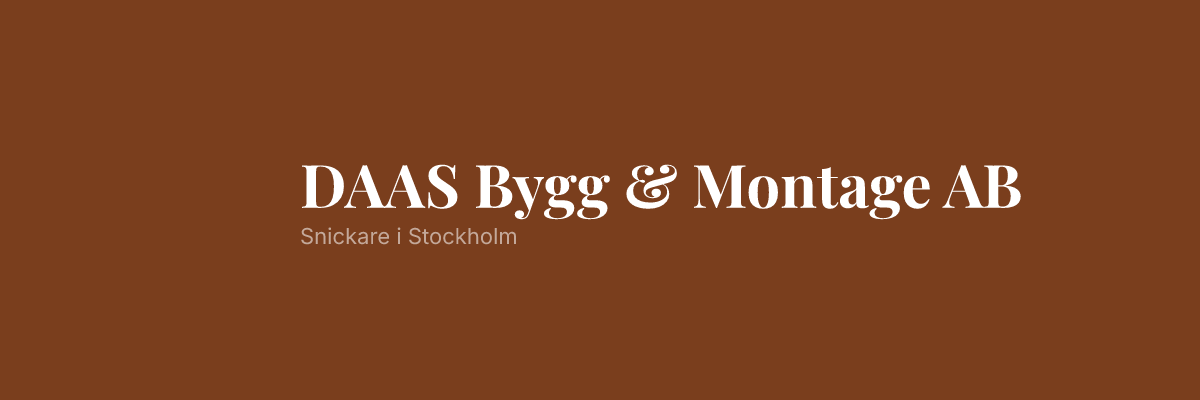 DAAS Bygg & Montage AB