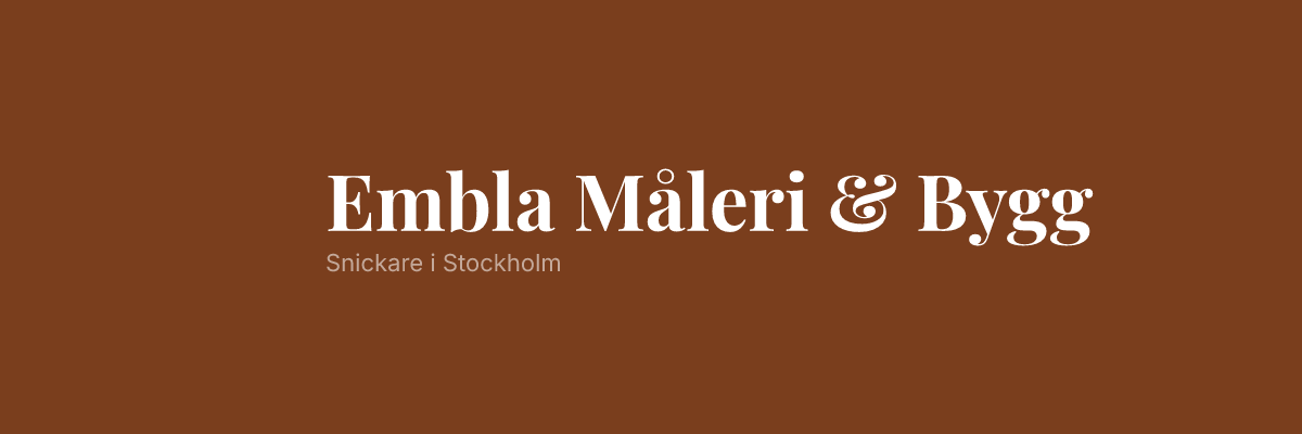 Embla Måleri & Bygg