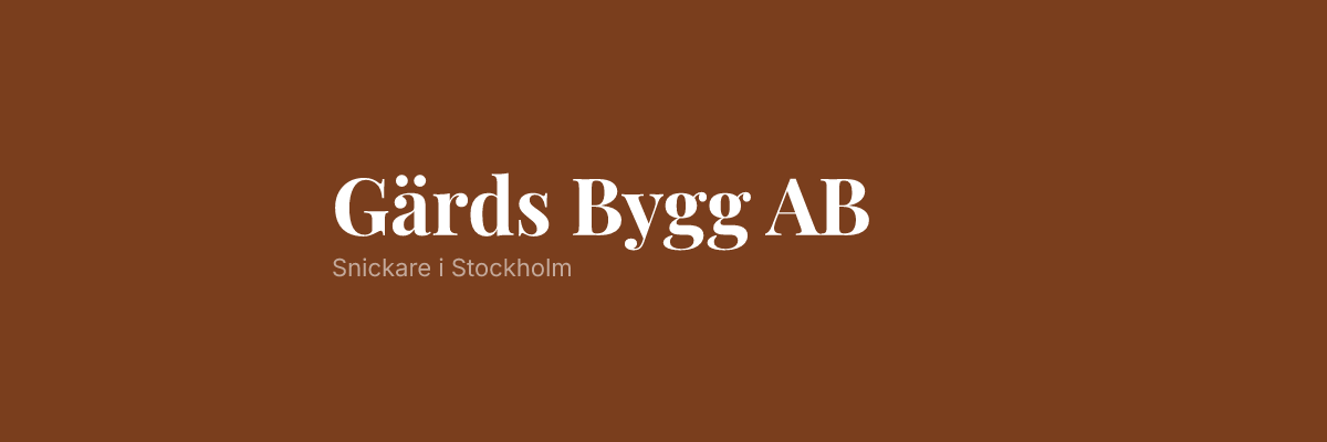 Gärds Bygg AB