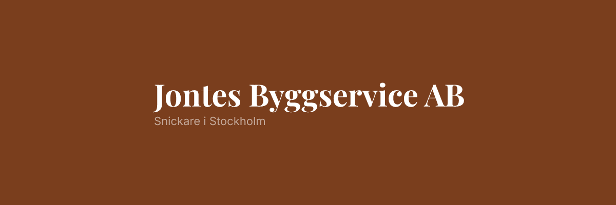 Jontes Byggservice AB