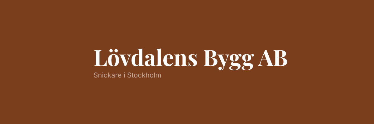 Lövdalens Bygg AB