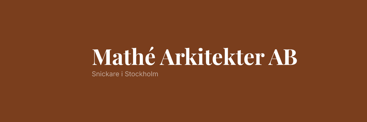 Mathé Arkitekter AB