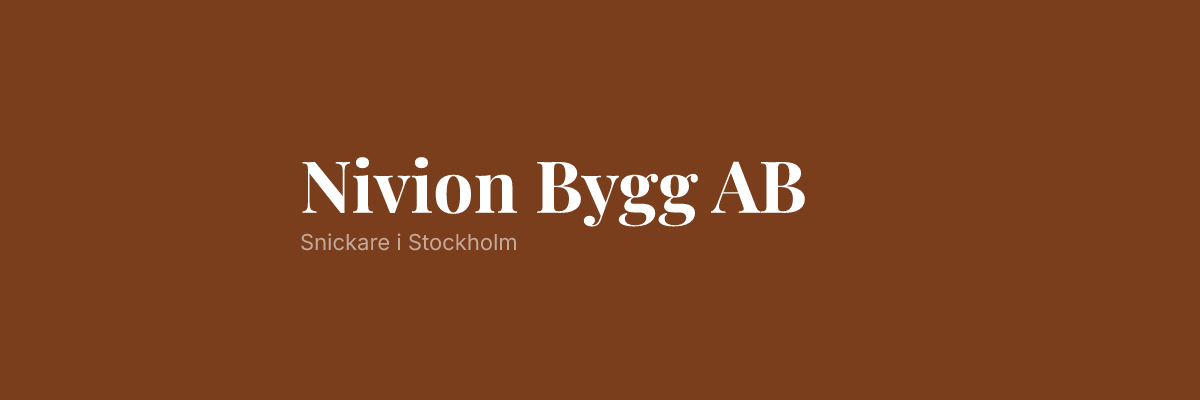 Nivion Bygg AB