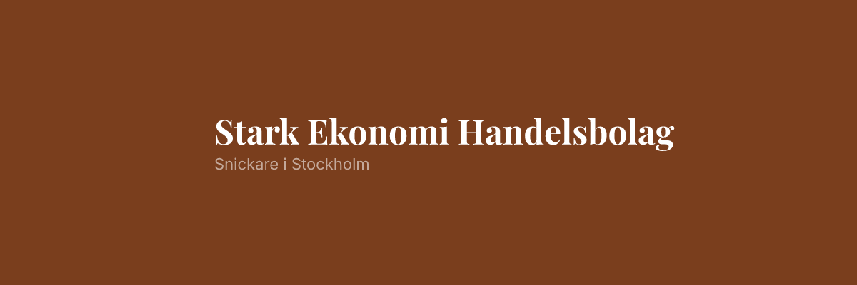 Stark Ekonomi Handelsbolag