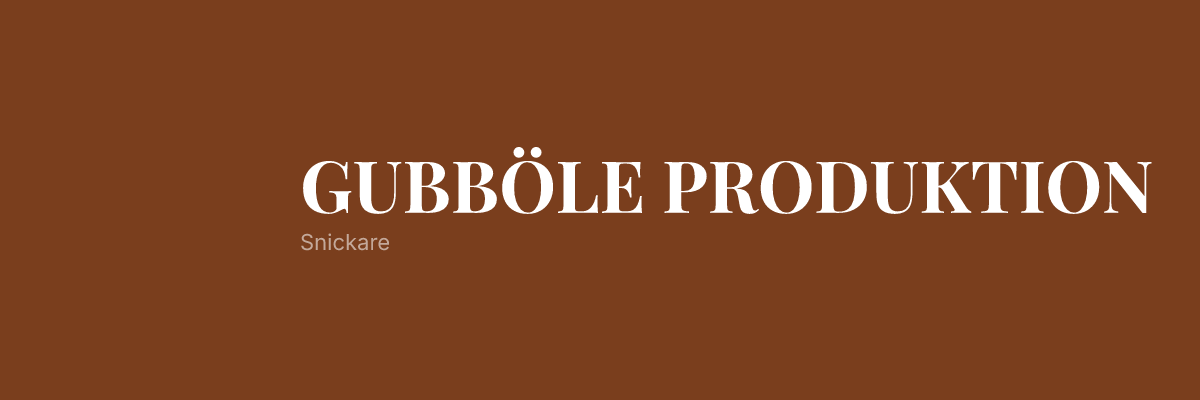 GUBBÖLE PRODUKTION – Snickare i Umeå