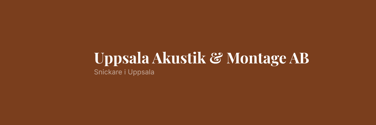 Uppsala Akustik & Montage AB