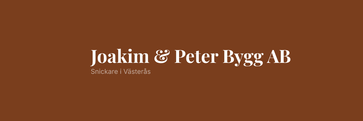 Joakim & Peter Bygg AB
