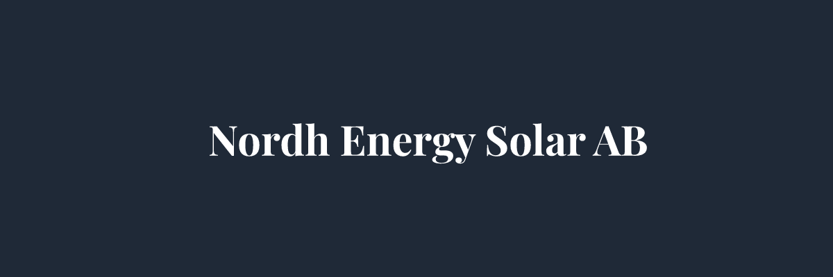 Nordh Energy Solar AB – Solceller i Göteborg