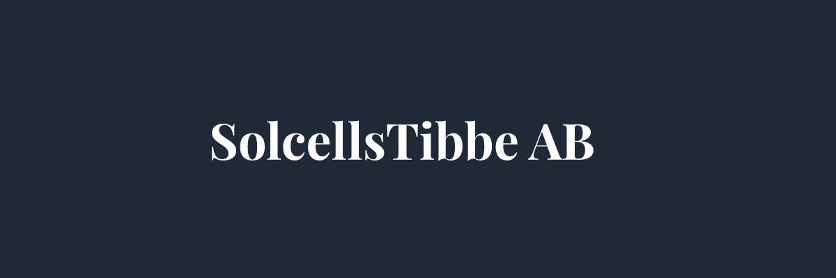 SolcellsTibbe AB – Solceller i Göteborg