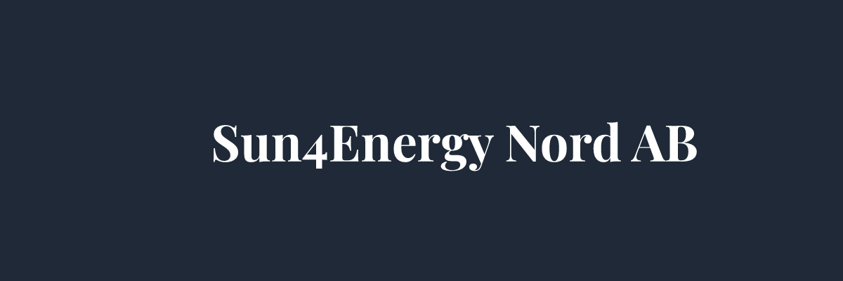 Sun4Energy Nord AB – Solceller i Örebro