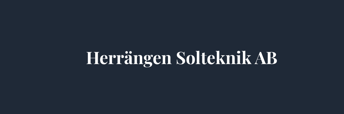 Herrängen Solteknik AB – Solceller i Stockholm