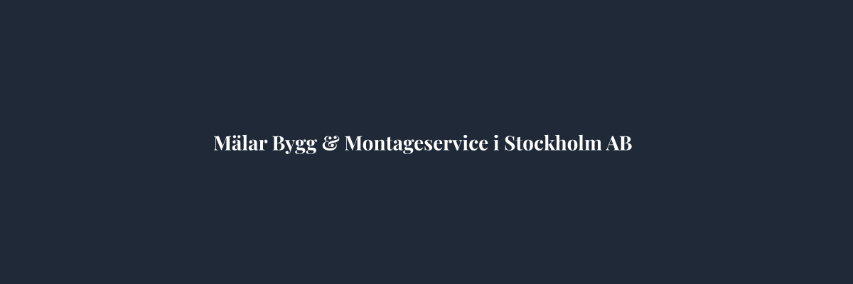 Mälar Bygg & Montageservice i Stockholm AB – Solceller i Stockholm