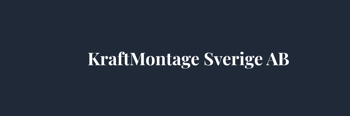 KraftMontage Sverige AB – Solceller i Västerås