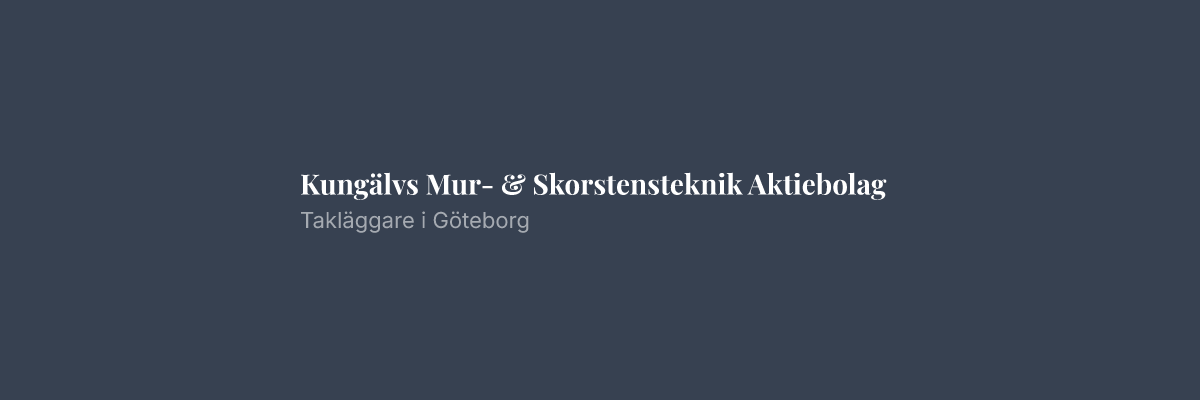 Kungälvs Mur- & Skorstensteknik Aktiebolag