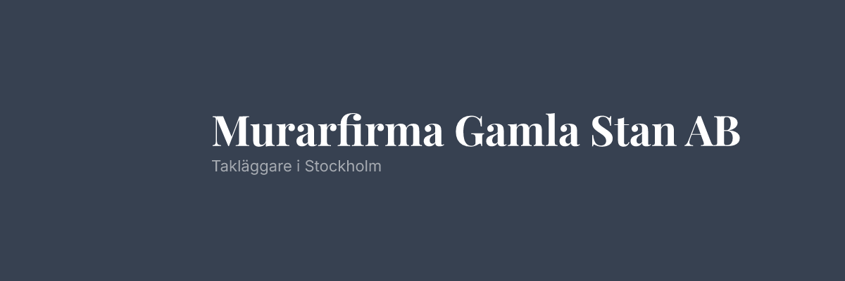Murarfirma Gamla Stan AB
