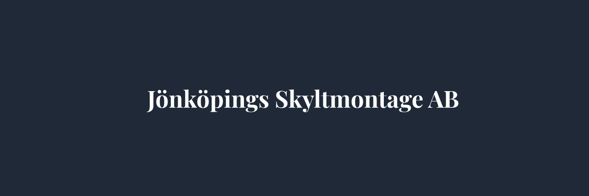 Jönköpings Skyltmontage AB – Ventilation i Jönköping
