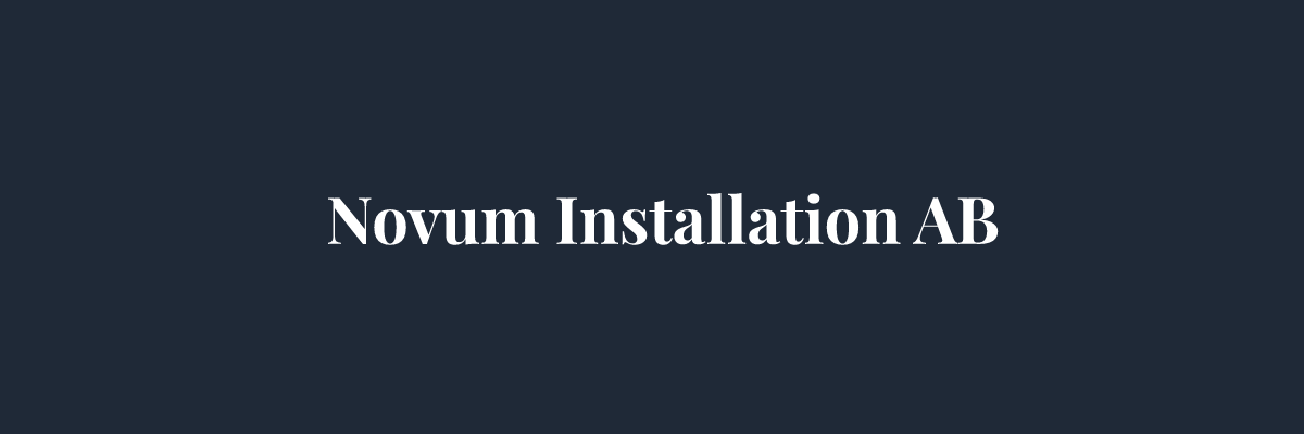 Novum Installation AB – Ventilation i Malmö