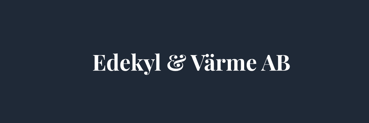 Edekyl & Värme AB – Ventilation i Örebro