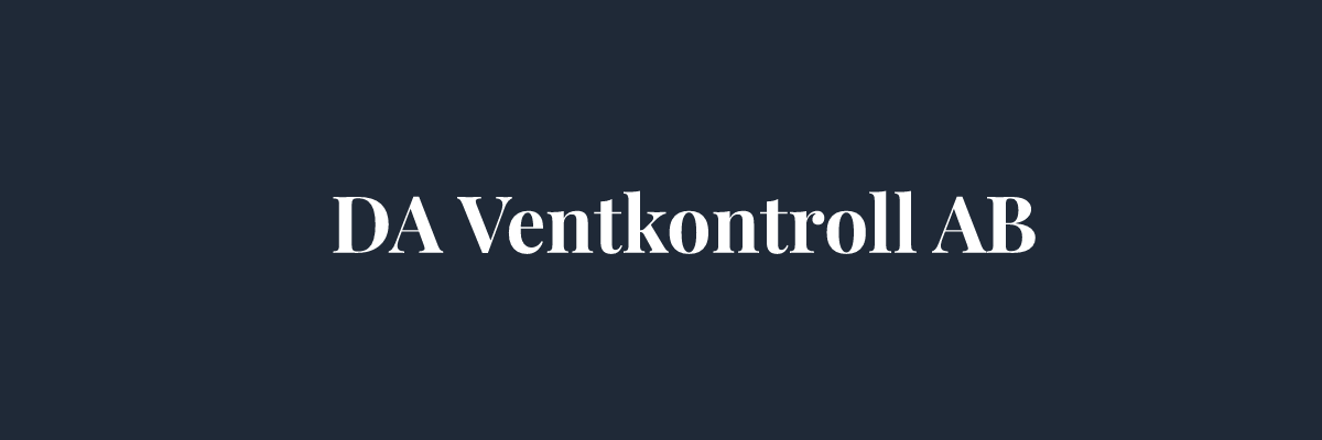 DA Ventkontroll AB – Ventilation i Stockholm