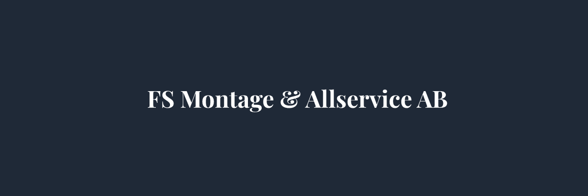 FS Montage & Allservice AB – Ventilation i Stockholm