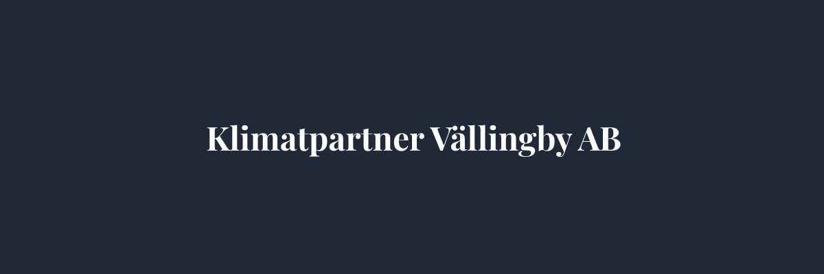Klimatpartner Vällingby AB – Ventilation i Stockholm