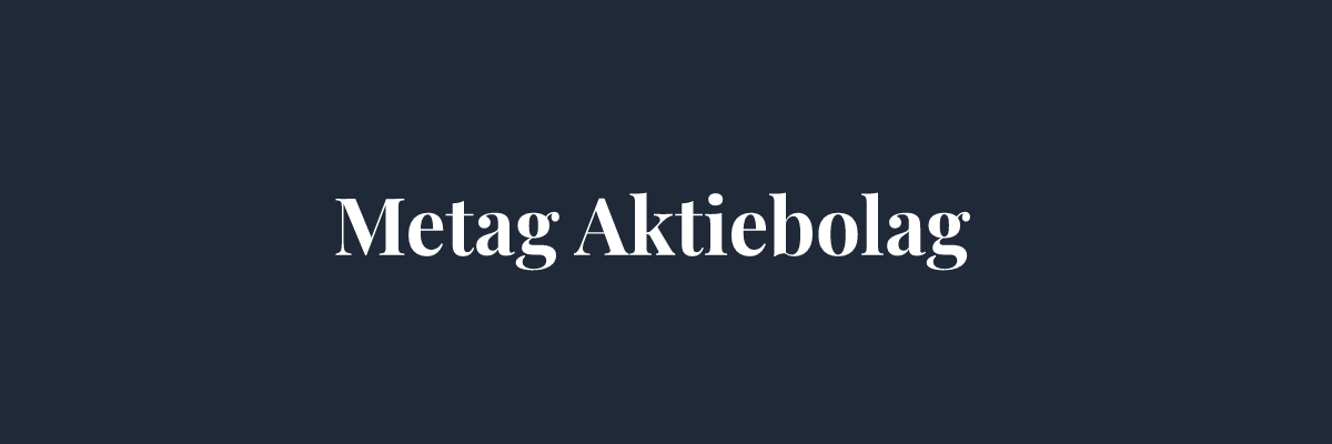 Metag Aktiebolag – Ventilation i Stockholm