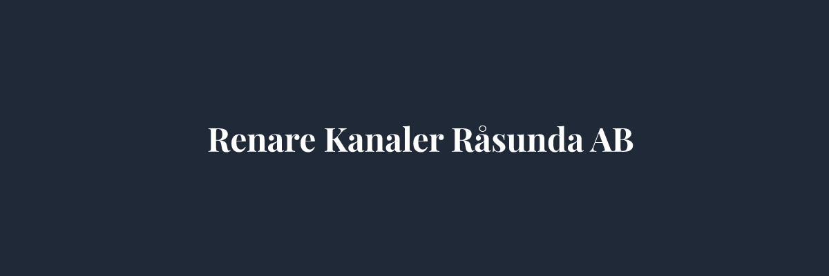 Renare Kanaler Råsunda AB – Ventilation i Stockholm